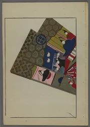 Japani uni ja ys, fm unai tomo (land lds F divorce ds), Shimizun hallitus, 1891-1923. Pehmustettu höyhenillä.